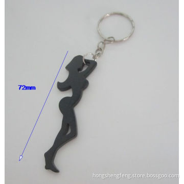 Promotion Sales Sexy Lady Shape Metal Bottle Opener Keychain